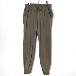 Lululemon Mens Olive Green Jogger Pants Size Medium Casual Pockets Drawstring